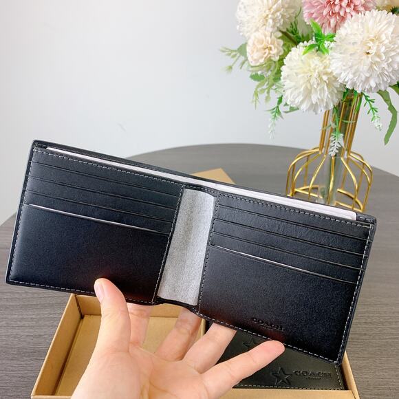 Coach CW350 Boxed 3 In 1 Wallet Gift Set With Star Print IN Black - Picture 2 of 6